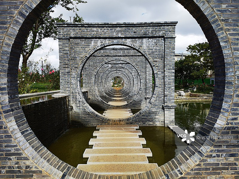 云南省昆明市大观楼南园图片素材