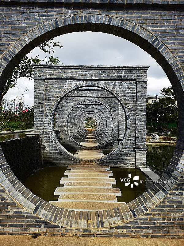 云南省昆明市大观楼南园图片素材