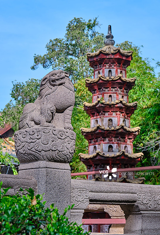广州光孝禅寺六祖发塔瘗发塔传统中式建筑图片素材