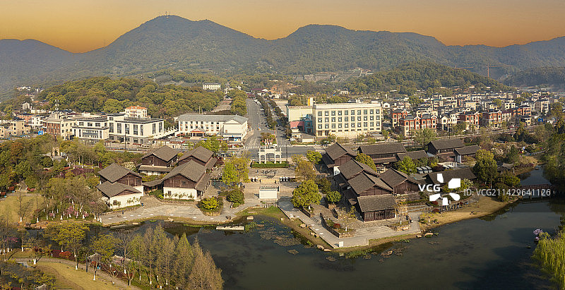 杭州上城区皋亭山桃园景区图片素材