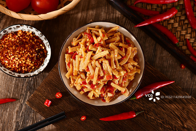 香辣萝卜干图片素材