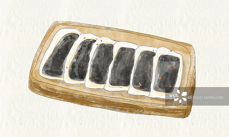 老式黑芝麻软糕图片素材