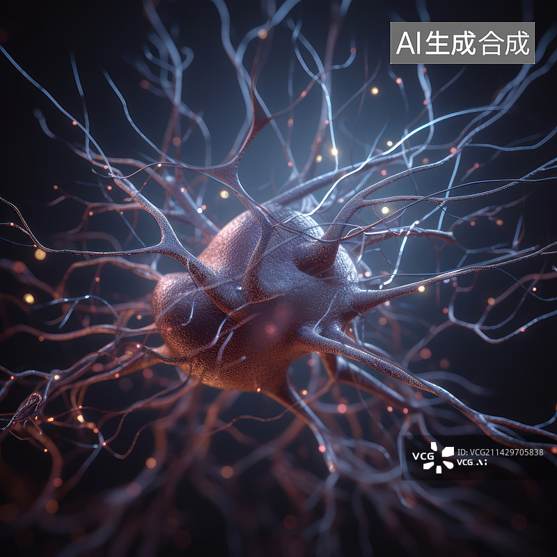 【AI数字艺术】神经元图片素材
