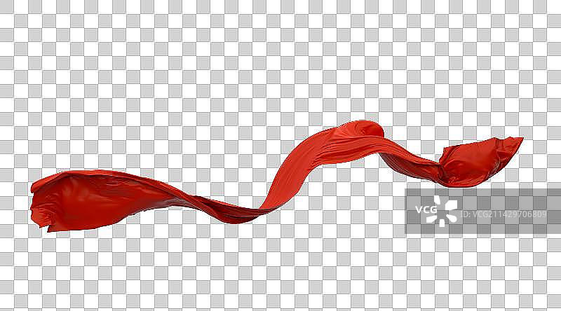 3D渲染红色波纹图片素材