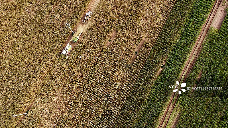 农业领域的高角度视角图片素材