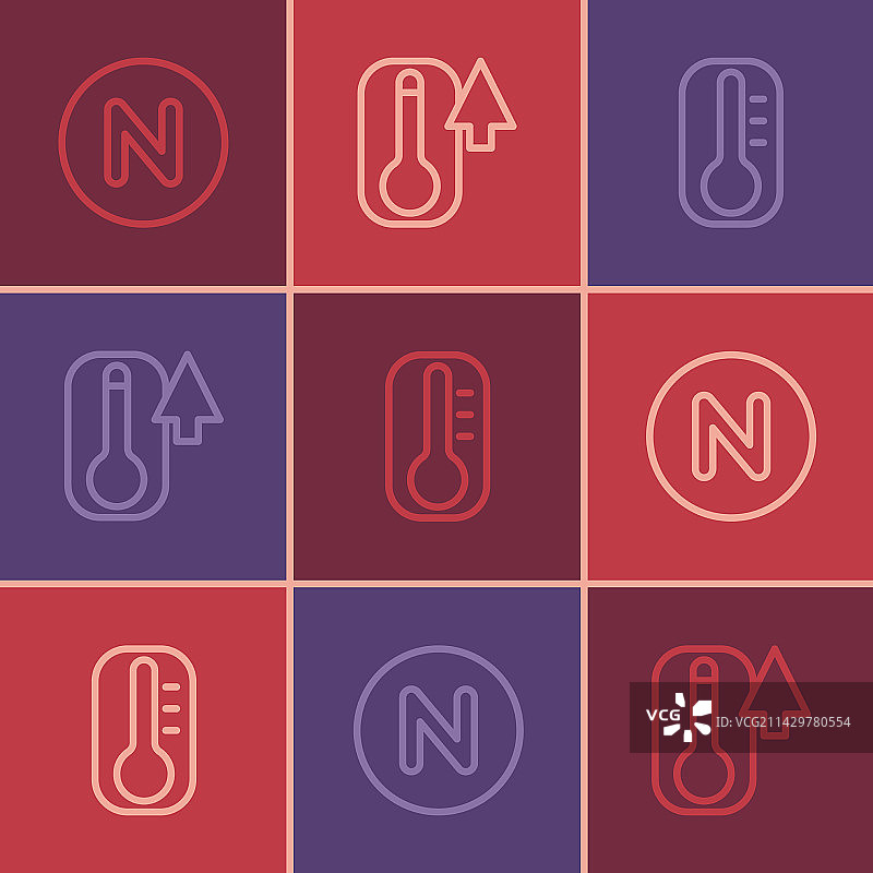 指南针北方温度计图标图片素材