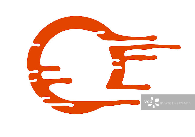 具有液体熔化风格形状的圆形设计图片素材