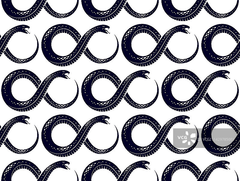 危险毒蛇无缝背景图片素材