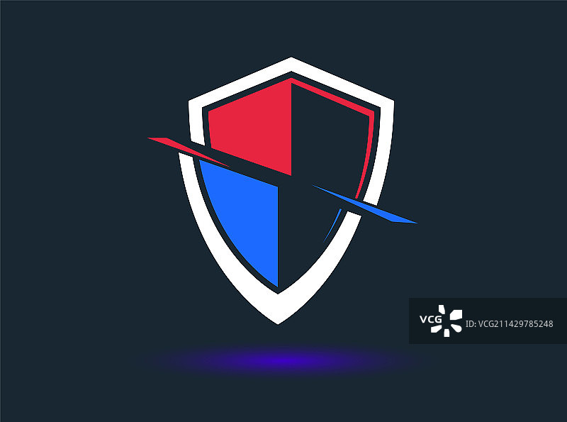 经典弹药切割盾牌符号图片素材