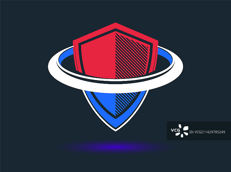 旋转圆形盾牌图片素材