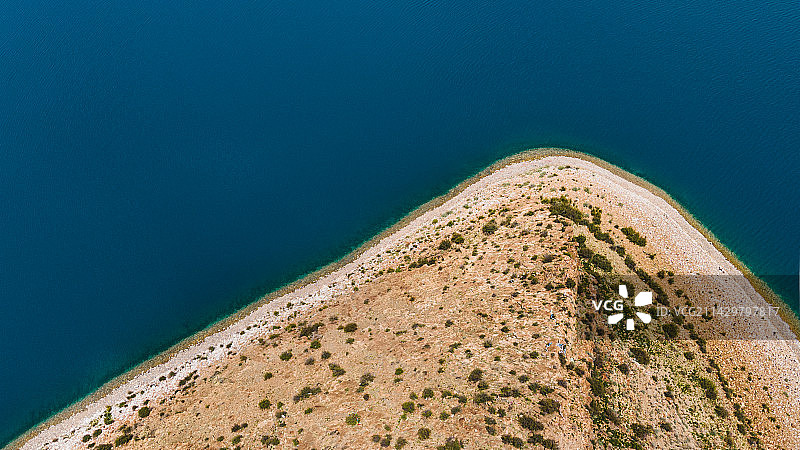 日托寺岛角-高角度视角图片素材