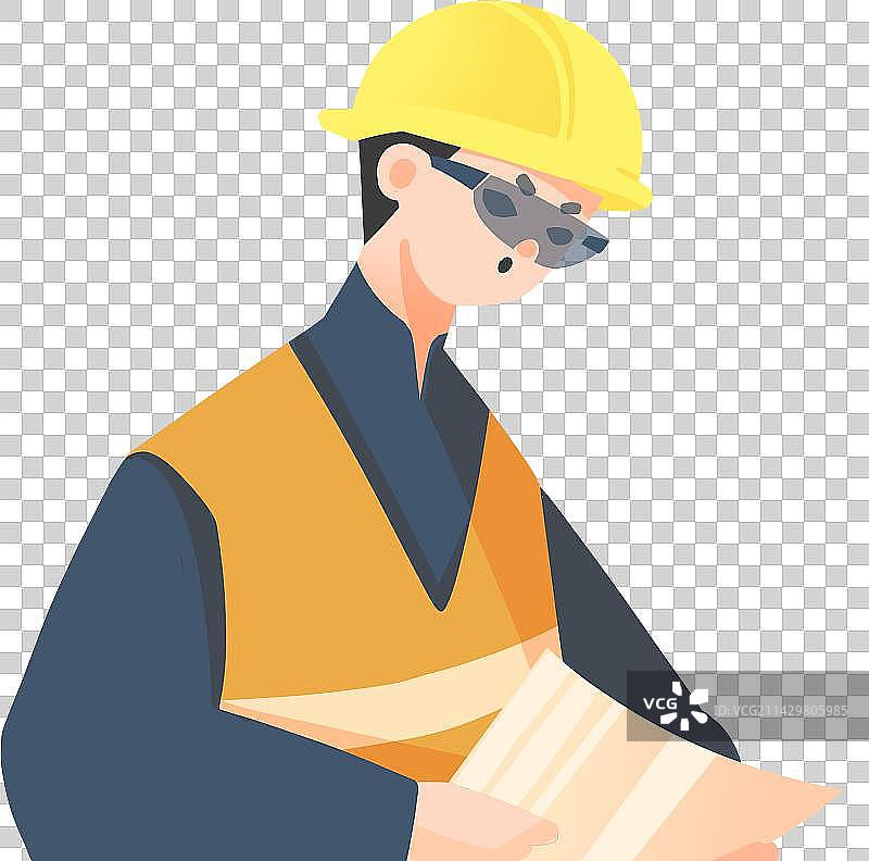 建筑工程师看图规划图片素材