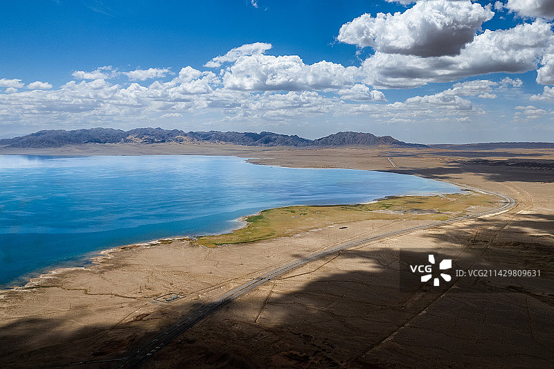 小柴旦湖图片素材