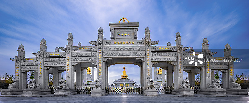 绝版的兴隆文化园大门全景图片素材