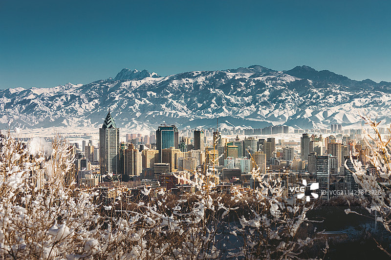 雪后乌市图片素材
