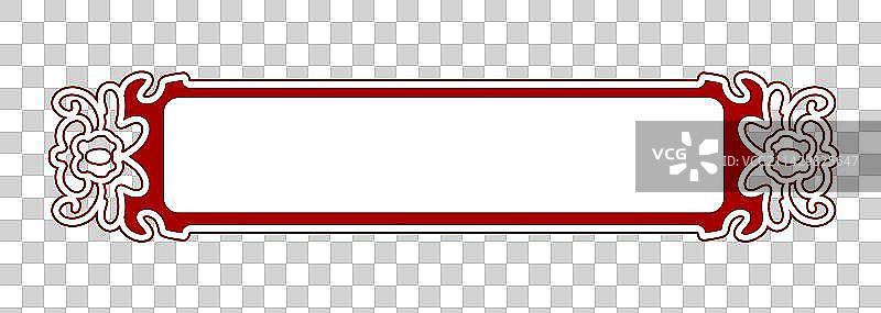 红色中式边框素材图片素材
