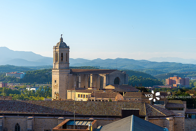 赫罗纳西班牙加泰罗尼亚古城图片素材