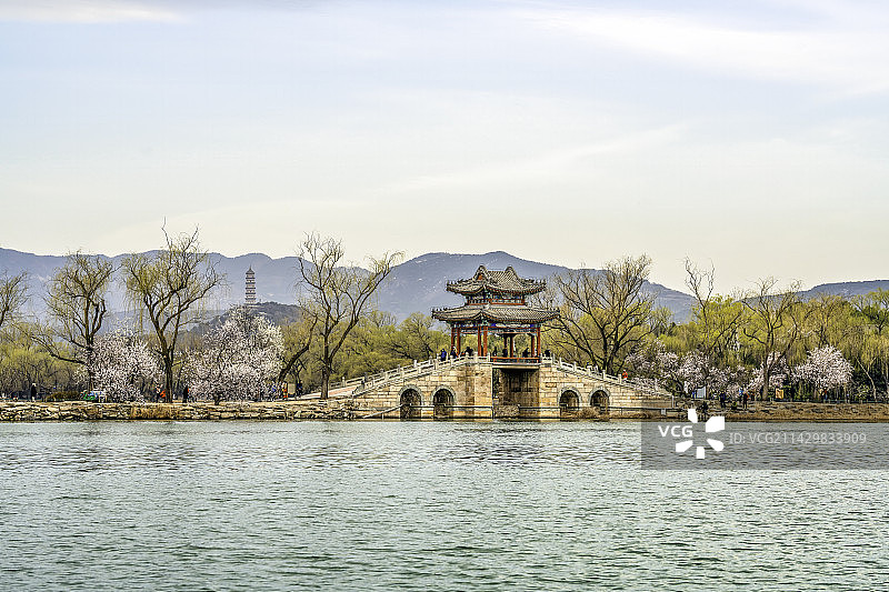 颐和园西堤春色图片素材