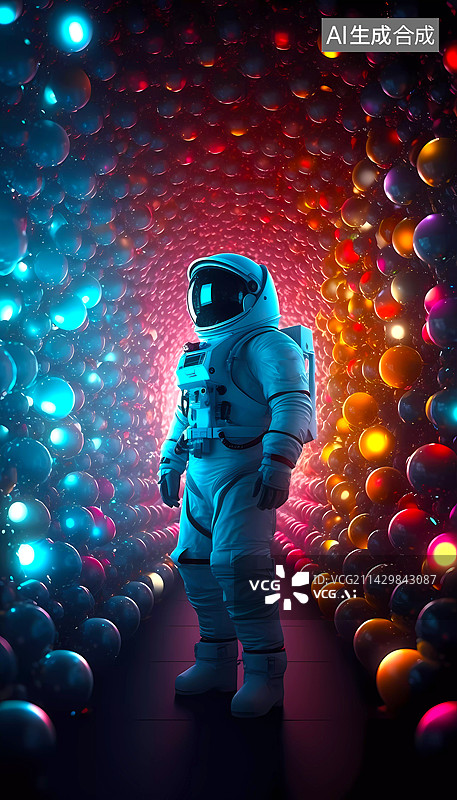 【AI数字艺术】宇航员畅想系列图片素材