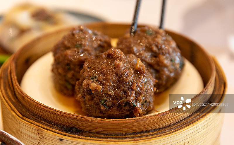 中国广东粤式早茶点心图片素材