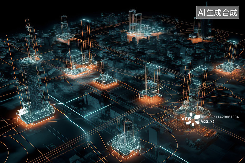 【AI数字艺术】未来城市图片素材