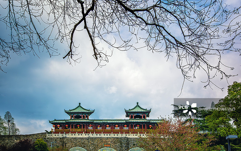 春到玄武门+玄武湖公园（南京）图片素材
