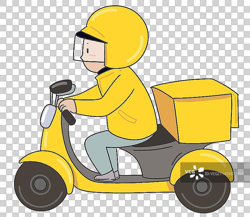 外卖员元素图片素材