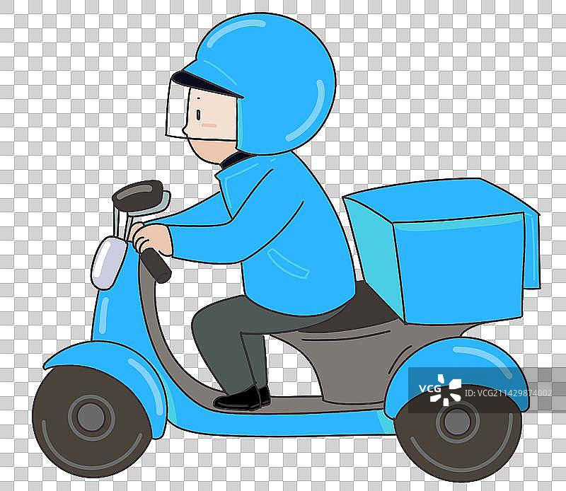 外卖员元素图片素材