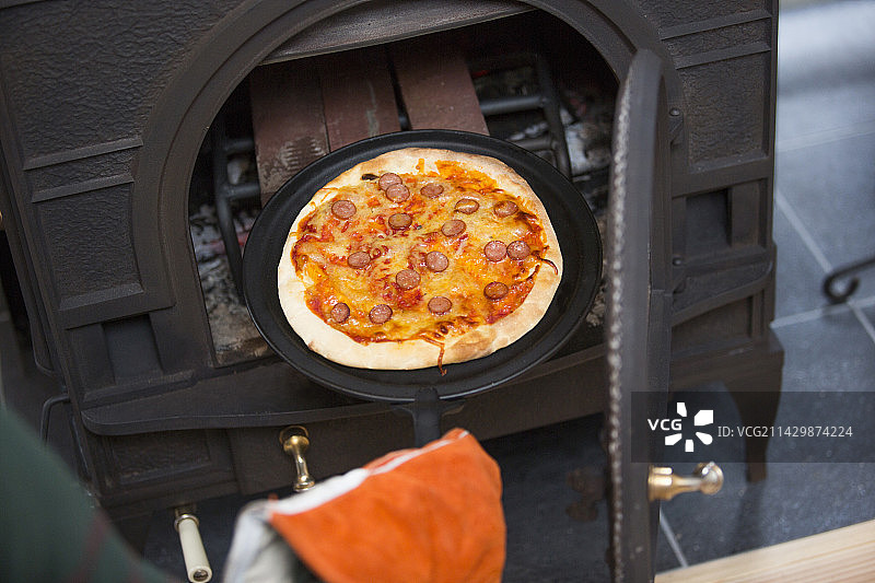 烤箱披萨图片素材