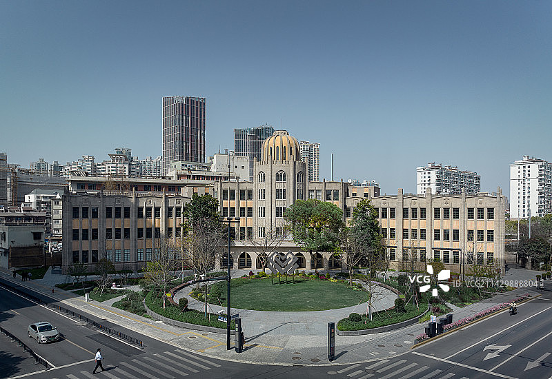 上海原雷士德工学院航拍图片素材