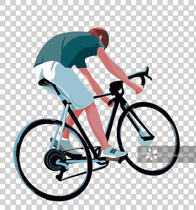 山地车骑行者图片素材