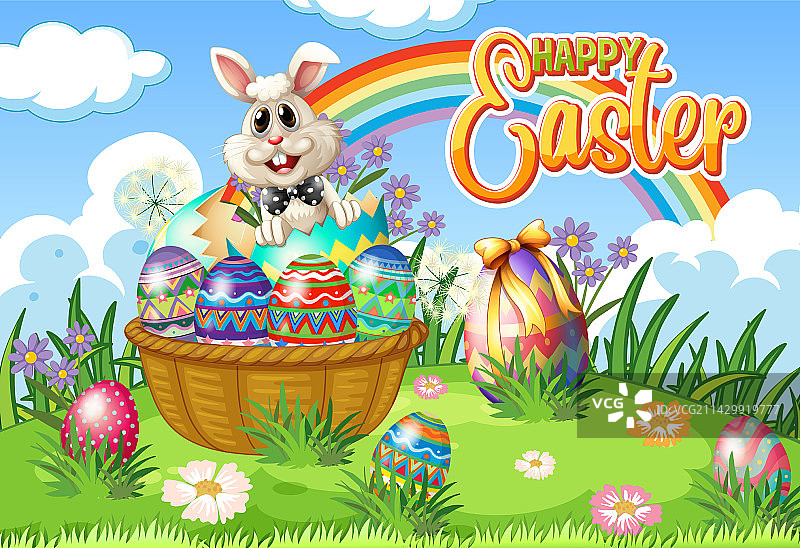 复活节彩蛋海报图片素材