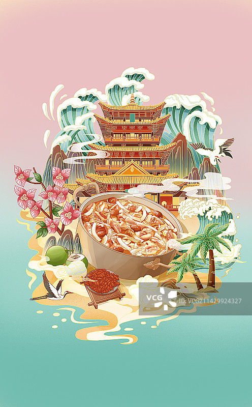 海南椰子鸡图片素材