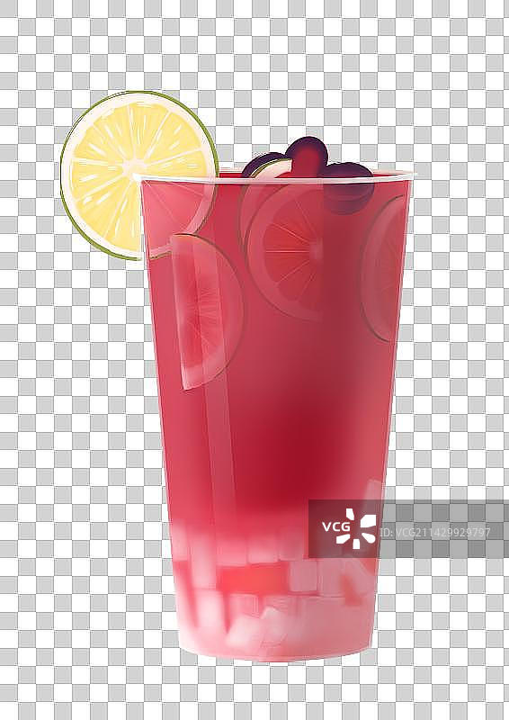 免扣元素-奶茶果汁图片素材