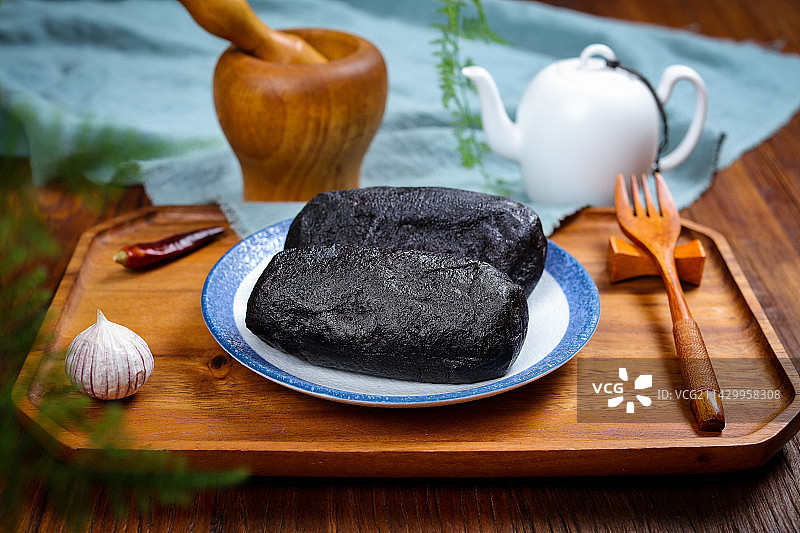 特色美食猪血豆腐丸子图片素材