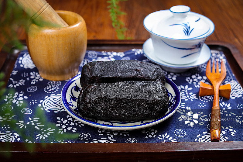 特色美食猪血豆腐丸子图片素材