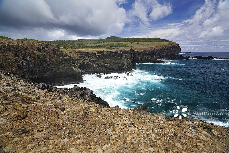复活节岛的海岬图片素材