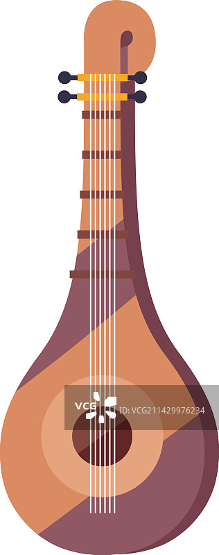 印度文化西塔尔琴图片素材