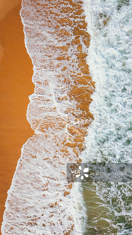 海滩高角度视图图片素材