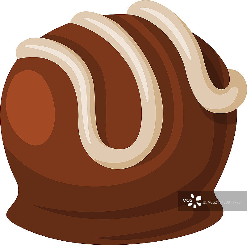 美味的巧克力果仁糖圆形糖果图片素材