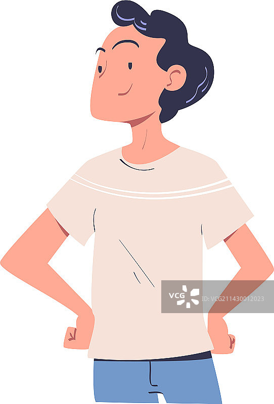 面带微笑的自信男人图片素材