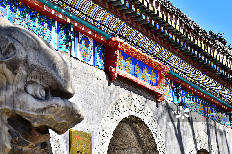 北京白云观的春天图片素材