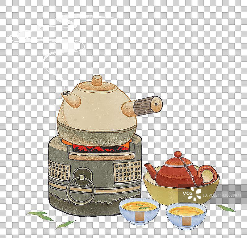 二十四节气之谷雨美食饮谷雨新茶元素图片素材
