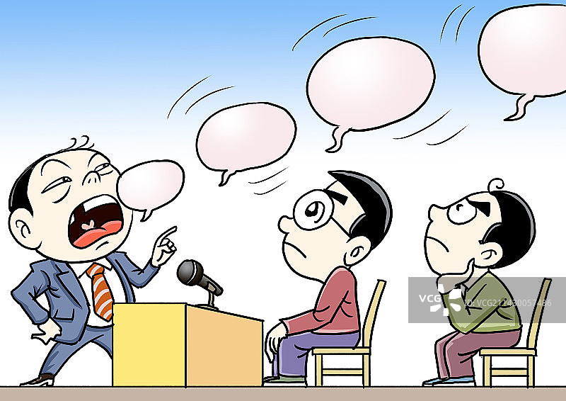 空洞的发言与承诺图片素材