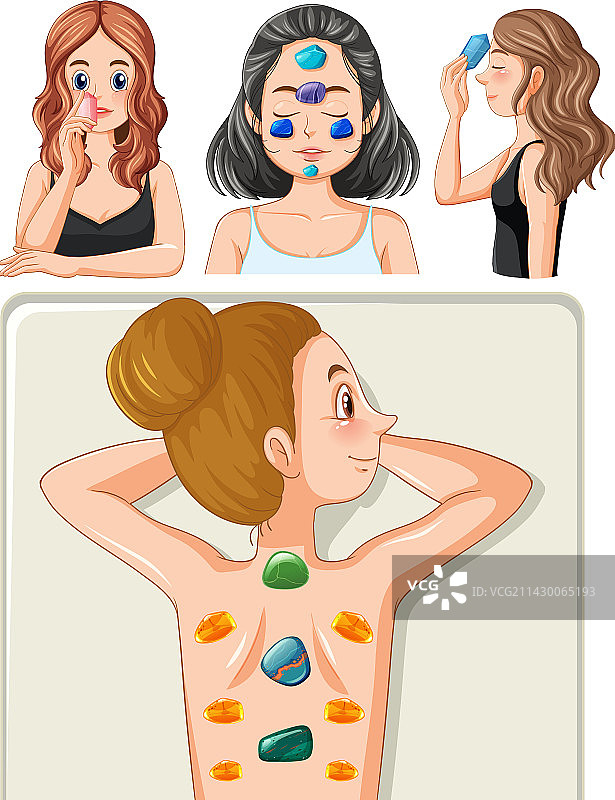 疗愈水晶和石材系列图片素材