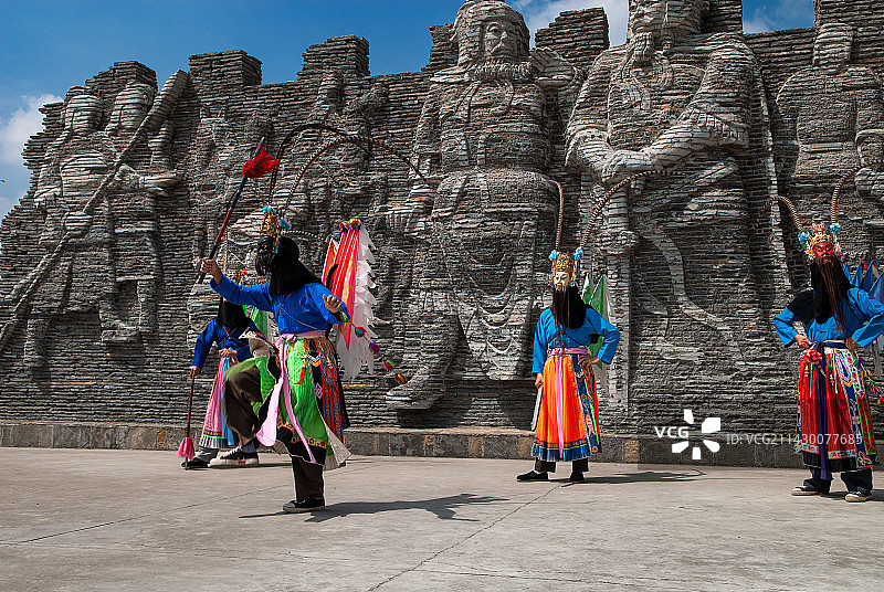 贵州安顺地戏图片素材