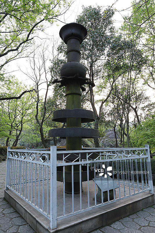 杭州宝石山明代塔刹风光图片素材