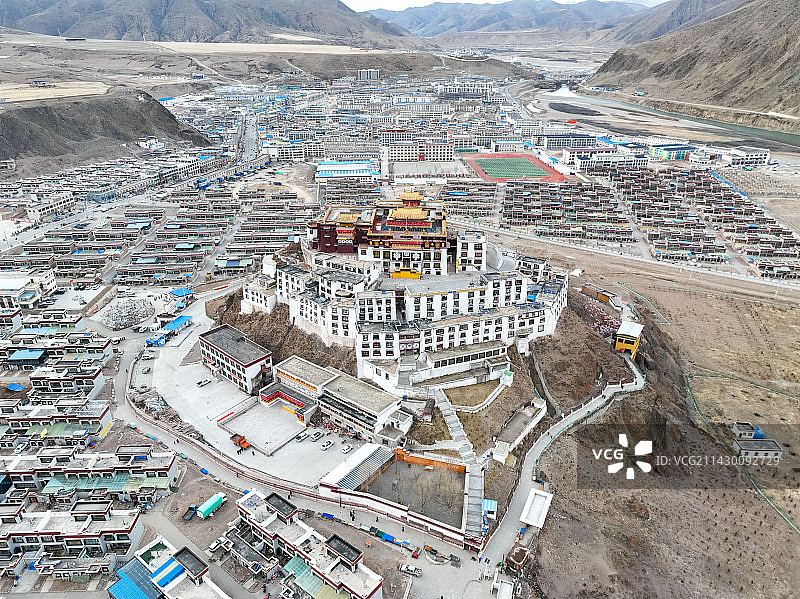 小布达拉宫赞丹寺大景图片素材