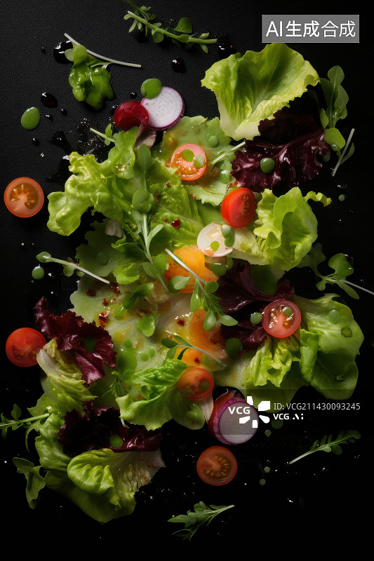 【AI数字艺术】沙拉图片素材