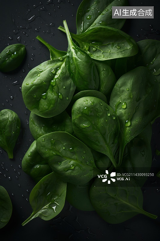 【AI数字艺术】菠菜图片素材
